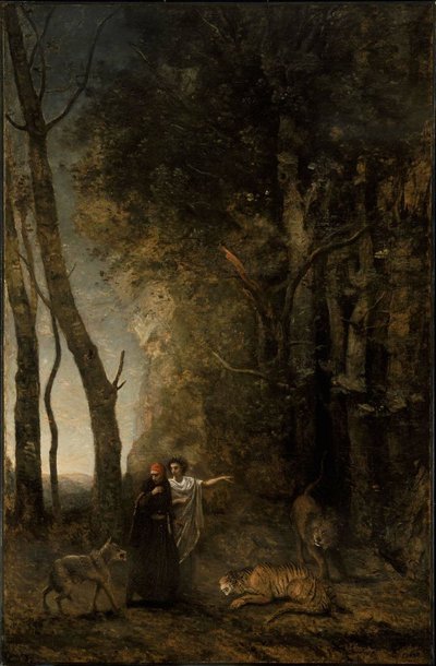 Dante and Virgil by Jean Baptiste Camille Corot